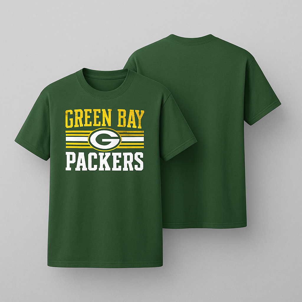 Green Bay Packers Retro Stripe T-Shirt – Official NFL Fan Tee
