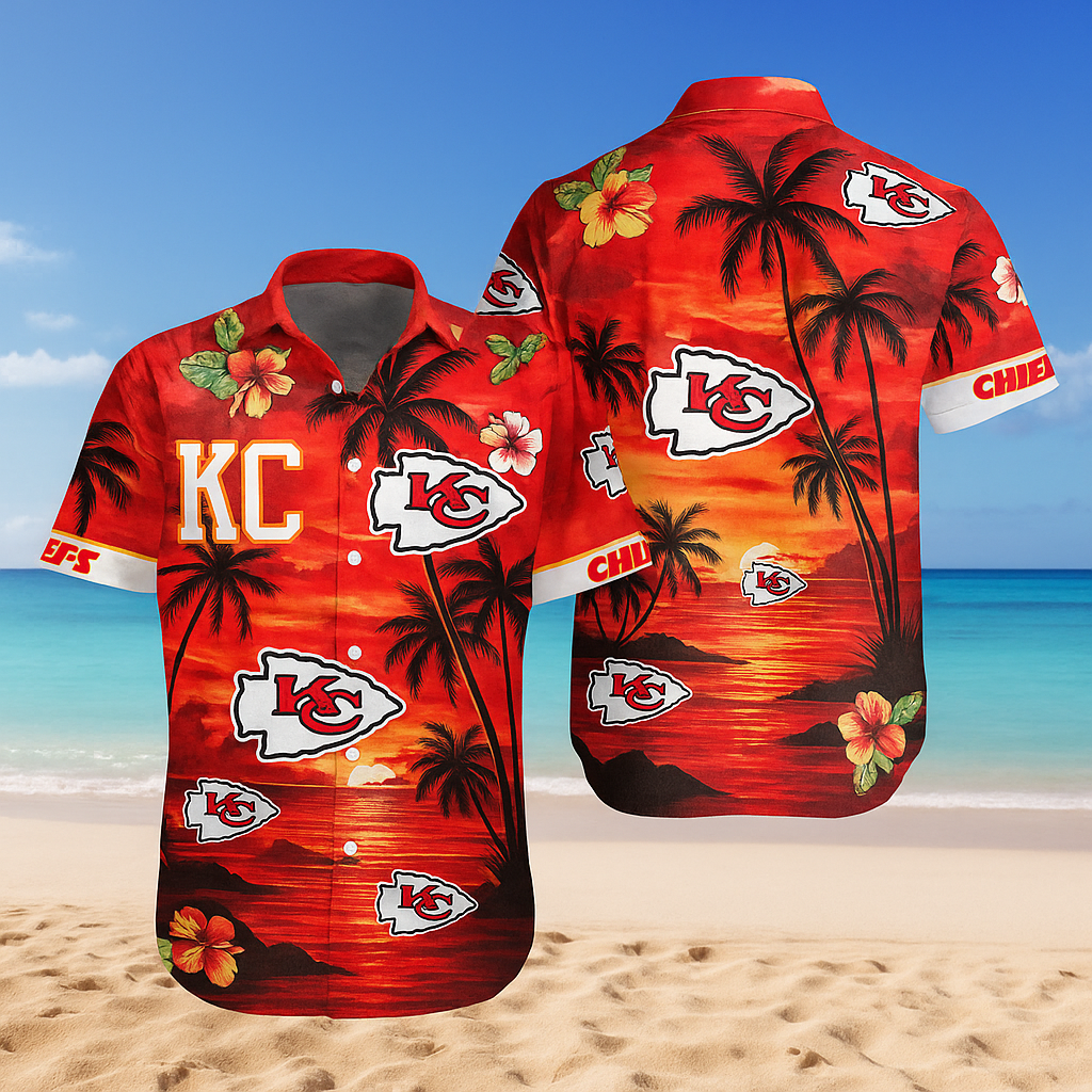 Kansas City Chiefs 3D-Print Full Hawaiian Shirt – Island Game Day