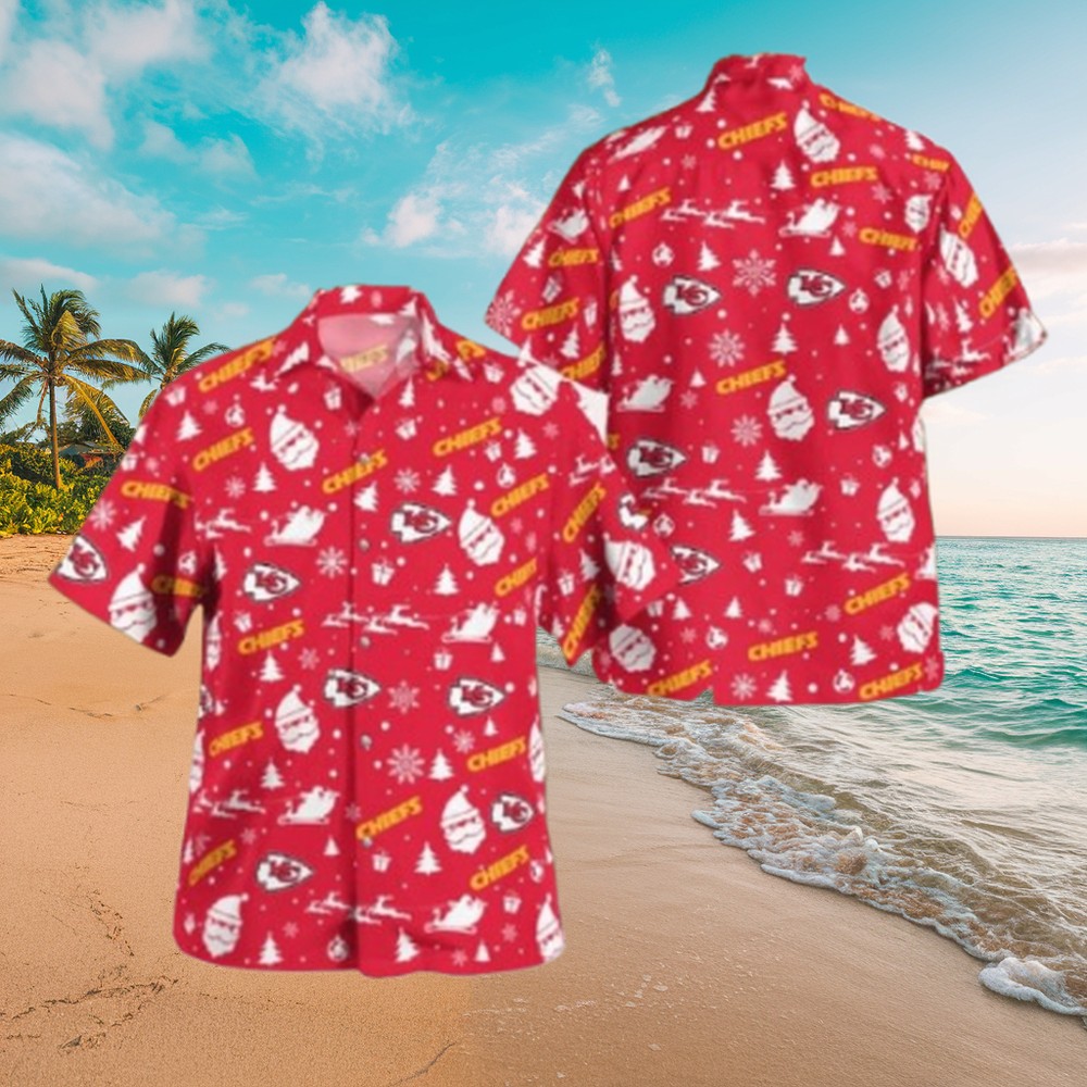 Kansas City Chiefs Christmas Hawaiian Shirt Beach Gift Fans