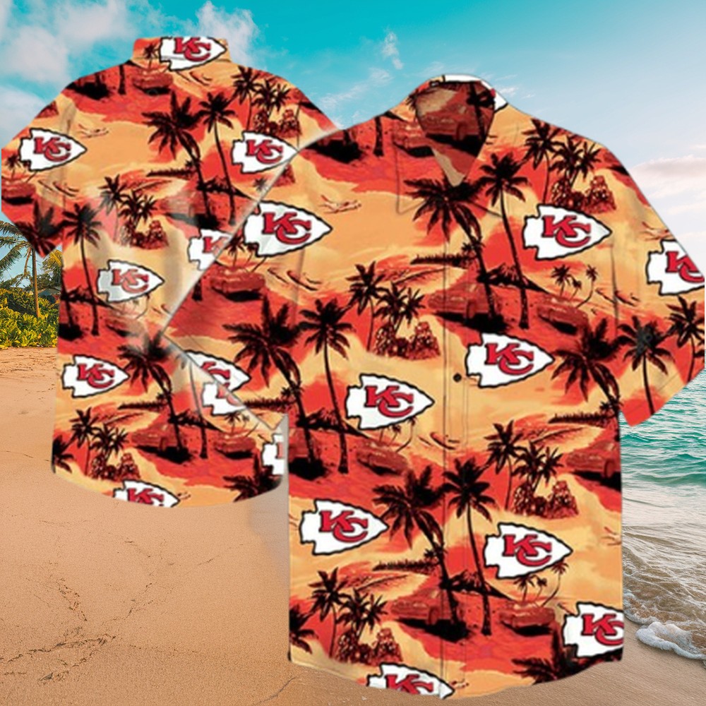 Kansas City Chiefs Coconut Tree Vibes – Tropical Hawaiian Shirt