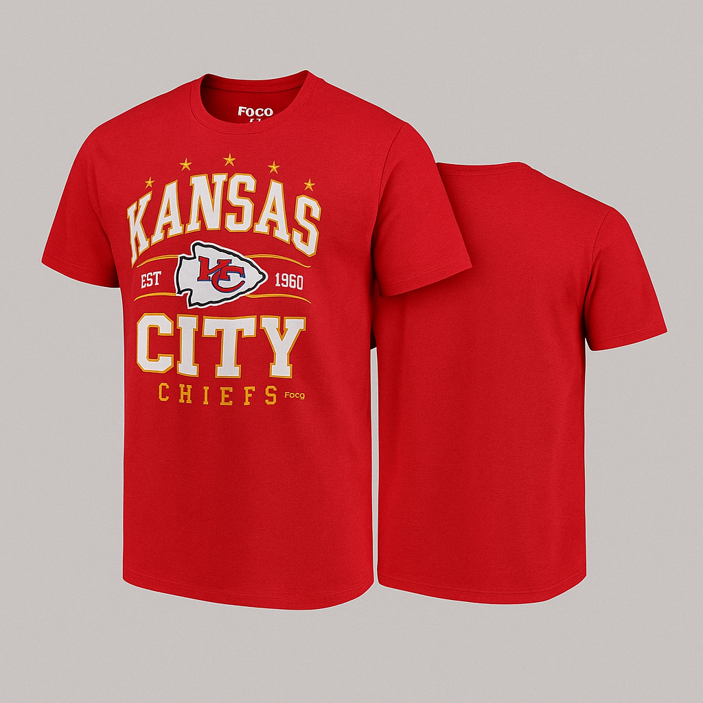 Kansas City Chiefs “Established 1960” Banner T-Shirt by FOCO