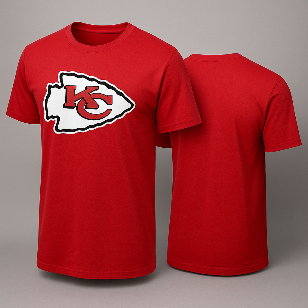 Men’s Kansas City Chiefs Primary Logo T-Shirt – Official NFL Tee